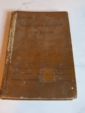 ORIGINAL WWII PILOT LOG BOOK WITH FLIGHT NOTES; US NAS / 1943-49 / US AT SEA picture