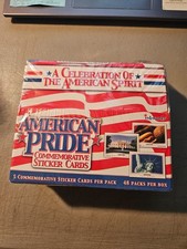 2001 INKWORKS AMERICAN PRIDE FACTORY SEALED BOX OF 48 PACKS 5 STICKERS PER PACK picture