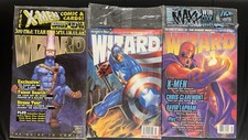 1995 WIZARD guide To Comics Lot Off 3 Sealed Magazines with promotional inserts picture