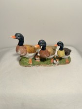 Vintage Mallard Duck Family Porcelain / Ceramic Figurine  picture