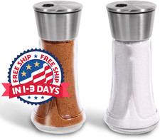 Dispensador de especias de 4oz con tapa de acero inoxidable para cocina y barbac picture