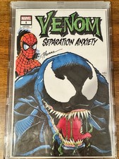 Venom: #1 Variant Edition Signed and sketched By S. Hanna at Terrificon 1/1 picture
