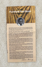 VINTAGE c. 1981 HOMER FORMBY’S FURNITURE FACT BOOK PAMPHLET ~ NICE picture