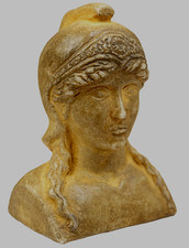 200 BC Ancient Greek Pure Natural Marble Carved Bust Athena with COA Certified picture