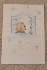 Vintage Betsey Clark CHRISTMAS greeting card w/sparkles picture