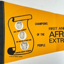 1st International Afro American Extravaganza 1960s Civil Right Pennant MLK JFK picture