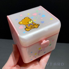 VTG Sanrio CUBBY BEAR Teddy Trinket Box Container Chest Very Rare Showa 1984 80s picture