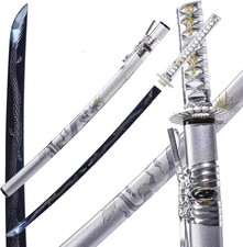 1045/1060 Full Tang Katana Steel Handmade Forged Samurai Swords, Sharp picture