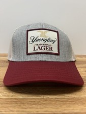 Yuengling Lager Hat Adjustable Snapback Burgundy Mesh Cap - NEW picture