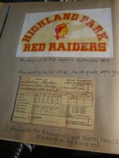 VTG DALLAS, TEXAS SCRAPBOOK LATE 50'S - 60'S HIGHLAND PARK GOLD LAKE CAMP - BBBB picture