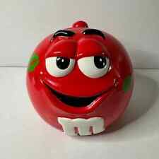 Vintage M&Ms Candy Red Candy Cookie Jar Canister w Lid Ceramic picture