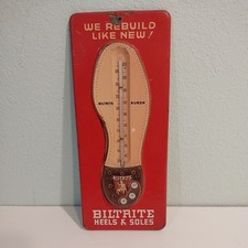 VINTAGE BILTRITE HEELS & SOLES THERMOMETER BY ROBERTSON SIGN CO. U.S.A.* picture
