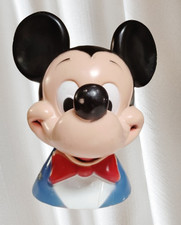 Vintage 1971 Disney Mickey Mouse Bank-Good Condition-Stamped Walt Disney picture
