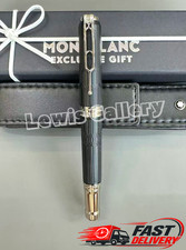 MONTBLANC Victor Hugo Writers Edition Black Resin Fountain Pen Rare Luxury picture