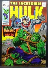 HULK #119 1969 SILVER AGE 7.5 VF- EARLY LEAGUE OF EVIL INHUMANS RICHARD NIXON picture