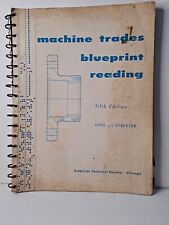 Vintage Machine Trades Blueprint Reading American Technical Society picture
