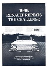 1969 Renault 10 Original Advertisement Print Art Car Ad J512 picture