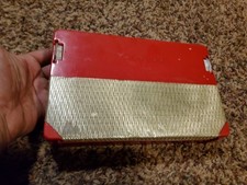 Vintage Trav-Ler Radio Model 6300 Vacuum Tube Portable Red AM Radio Untested picture
