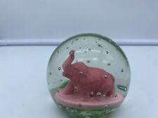 Pink Elephant Paperweight Robert Henry Bimbah  Elephant 4 inches     Y21 picture
