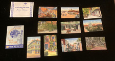 30s/40s Vintage : GRAY LINE TOUR of NEW ORLEANS : Souvenir 10 postcards picture