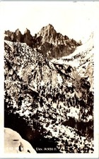 Real Photo Mt. Whitney Elev. 14496 ft. California RPPC Postcard c1943 picture