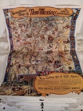 Vintage 1947 Recreational Map of NM: Land of Enchantment/Wilford Stedman Artwork picture