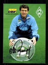 Otto Rehhagel autograph card Werder Bremen 1993-94 original signed picture