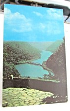 Vtg CHARLESTON WEST VIRGINIA WV Postcard New River Canyon Hawks Nest State Park picture