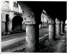 LD346 Original Kent Kirkton Photo DOWNTOWN VUKOVAR WAR DAMAGE AFTER 1991 BATTLE picture