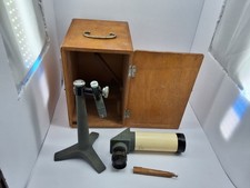 VINTAGE 1950S KALIMAR SATELLITE TELESCOPE MODEL S-2 JAPAN IN WOOD BOX T14 picture