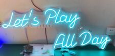 Let’s Play neon sign picture