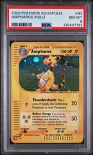 Nintendo Pokemon Aquapolis Ampharos Holo H1/H32 PSA 8 English 2003 picture
