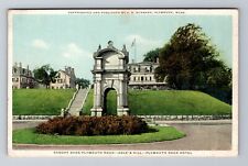 Plymouth MA-Massachusetts, Canopy Over Plymouth Rock, Hotel, Vintage Postcard picture
