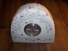 Lenox 782516 Pink Cherry Blossom Mantel Clock Ceramic Desk Shelf  AS IS B3 picture