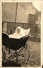 BABY CARRIAGE c1910 montrose co real photo postcard rppc colorado stroller picture
