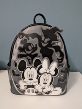Loungefly Mickey Minnie Ghost Light Up Glow Mini Backpack Halloween NWT  picture