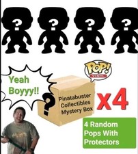 Funko Pop Mystery Box 4 Random Pops, No Duplicates Each Comes In Pop Protector picture