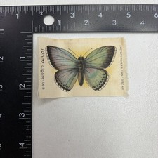 Vtg TOKIO Cigarette Tobacco CHALKHILL BLUE BUTTERFLY Silk 32D4 picture