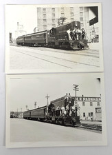 C1950s Portland Terminal ME Diesel Passenger Train Street 5x7Photo Lot of 2 picture
