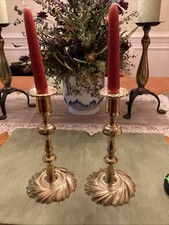 Pair Of Vintage Brass Candle Stand picture