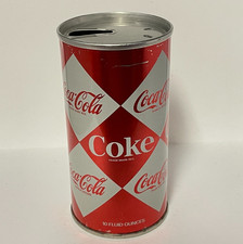 Coca-Cola COKE  DIAMOND  soda pop PULL TAB can from 1960s 10 Oz Toronto CANADA picture