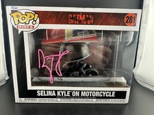 Zoe Kravitz Autographed 2022 The Batman Selina Kyle on Motorcycle Pop #281 picture