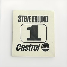 Steve Eklund #1 Castrol Racing Sticker (1980) RARE picture