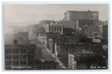Postcard Fairmont Street Hotel Gisoya Cohen San Francisco CA 1921 RPPC G21 picture