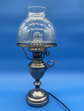 VTG 17.5” Silver Toned Retro “genie” Bedside Lamp, Estate Find, Classic Beauty picture