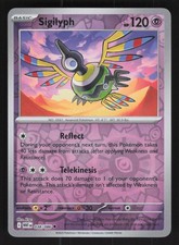 English NM Sigilyph 038/086 WHT Reverse Holofoil Pokemon SV: White Flare picture