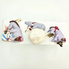 Midwest Cannon Falls Classic Pooh Lot of 3 Eeyore Snowball Piglet Star Ornaments picture
