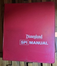 Vtg 1968 Disneyland SPI Manual Complete Binder Cast Member Employee picture