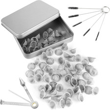 70 PCS 1/2 Inch Pipe Screens, Adjustable Size Stainless Steel Mesh, Reusable 0.5 picture