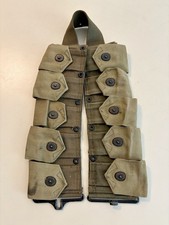 Vintage Original US Garand Cartridge M1923 Belt 2-Tone APPEARS TRANSITIONAL picture